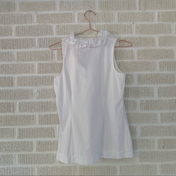 KATE SPADE White Southern Ruffle Blouse - Picture 4 of 6